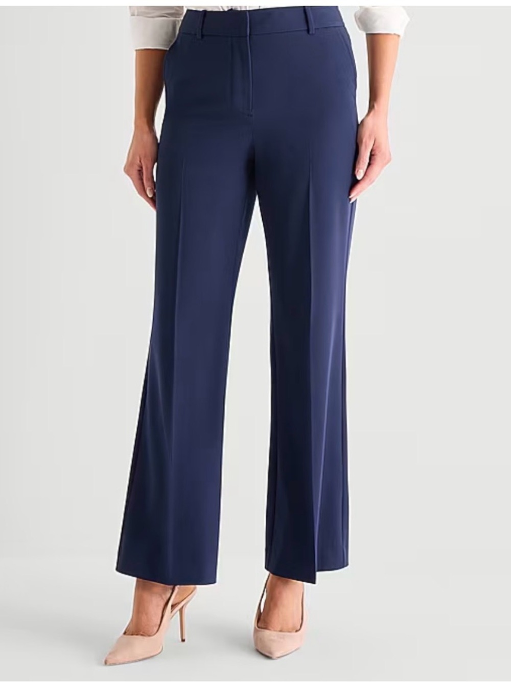 Worthington Dark Teal Wide-Leg Trousers NWT